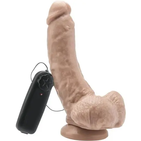 Dildo 20,5 cm mit Kugeln Vibrator Haut