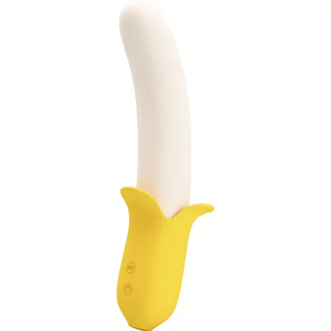 Pretty Love - Banana Geek Super Power 7 Vibrationen Up&Down Silikon Schwarz