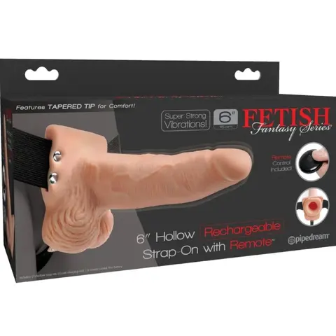 Verstellbares Gurt mit Fernbedienung, Realistischer Penis mit Wiederaufladbaren Hoden und Vibrator 15 cm