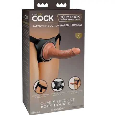 Elite Bequemer Verstellbarer Gurt mit Dildo 17,8 cm