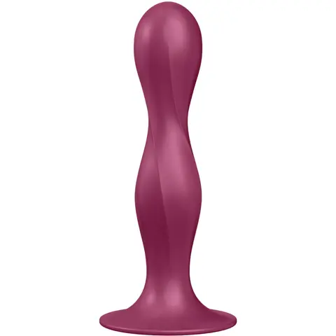 Double Ball-R Silikondildo Granat