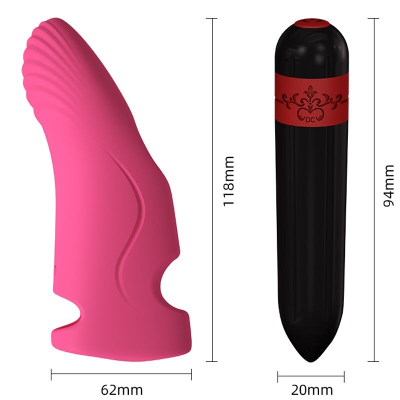 Aurora Vibrator Finger Fuchsia
