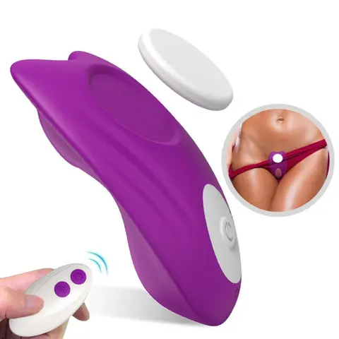 Butterfly Tragbares Höschen Vibrator mit Fernbedienung Lila