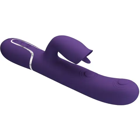 Pretty Love - Kaninchenvibrator mit Lila Lecken