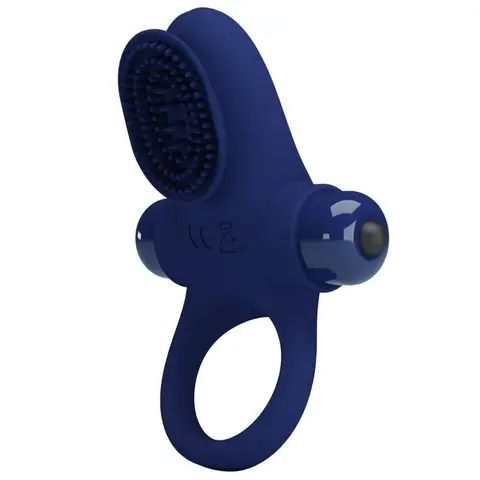 Pretty Love - Palle Ring mit Vibration Blau