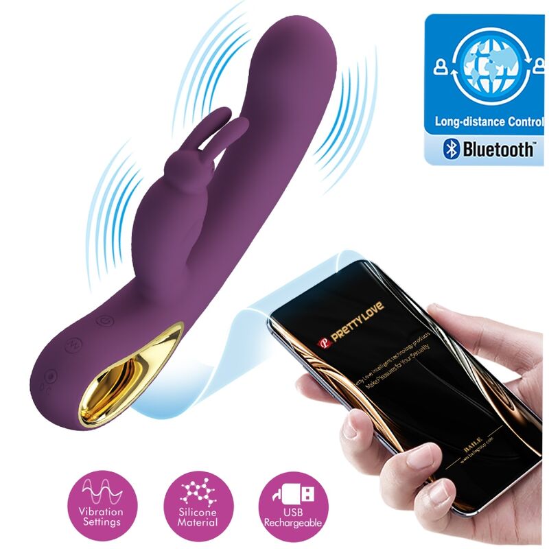Pretty Love - Liam Kaninchen Vibrator und G-Punkt-Stimulator Lila