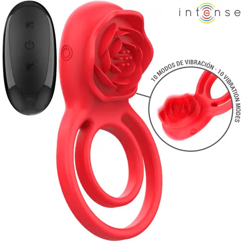 Gail Stimulator Rose 10 Vibrationen Rot Fernbedienung