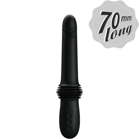 Pretty Love - Pazuzu Vibrator 3 Stossmodi Schwarz