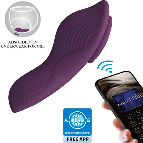 Pretty Love - Mane Lay on Clitoris Massager 10 Vibrationen Fernbedienung Lila