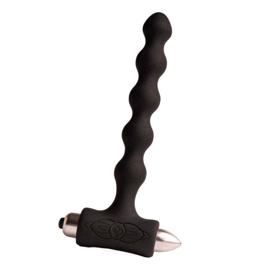 Petite Sensations Pearls Anal Plug Vibrator Schwarz