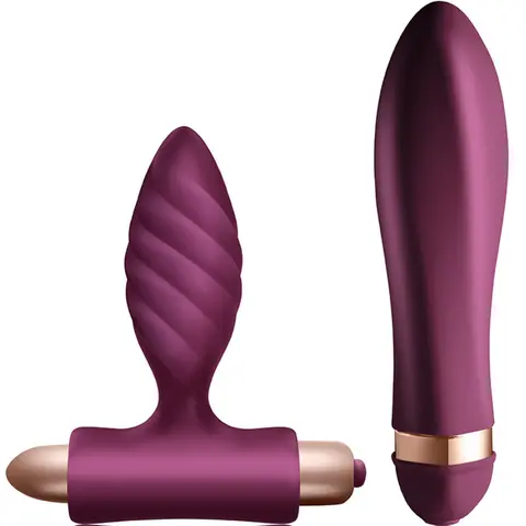 Desire Kit Twisted Vibrator + Analplug