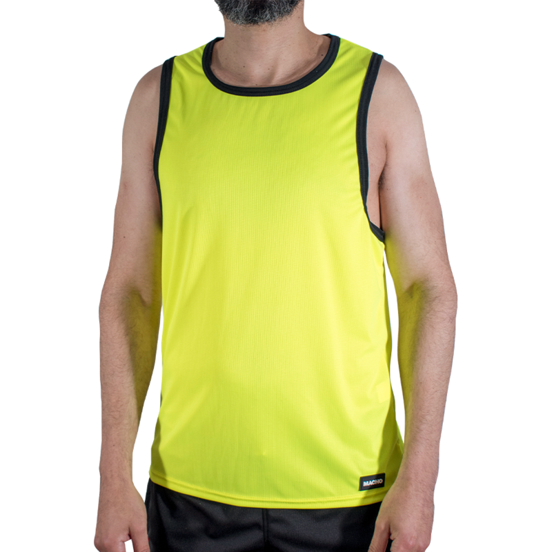 MACHO - CMV001 GELBES GYM-T-SHIRT L/XL