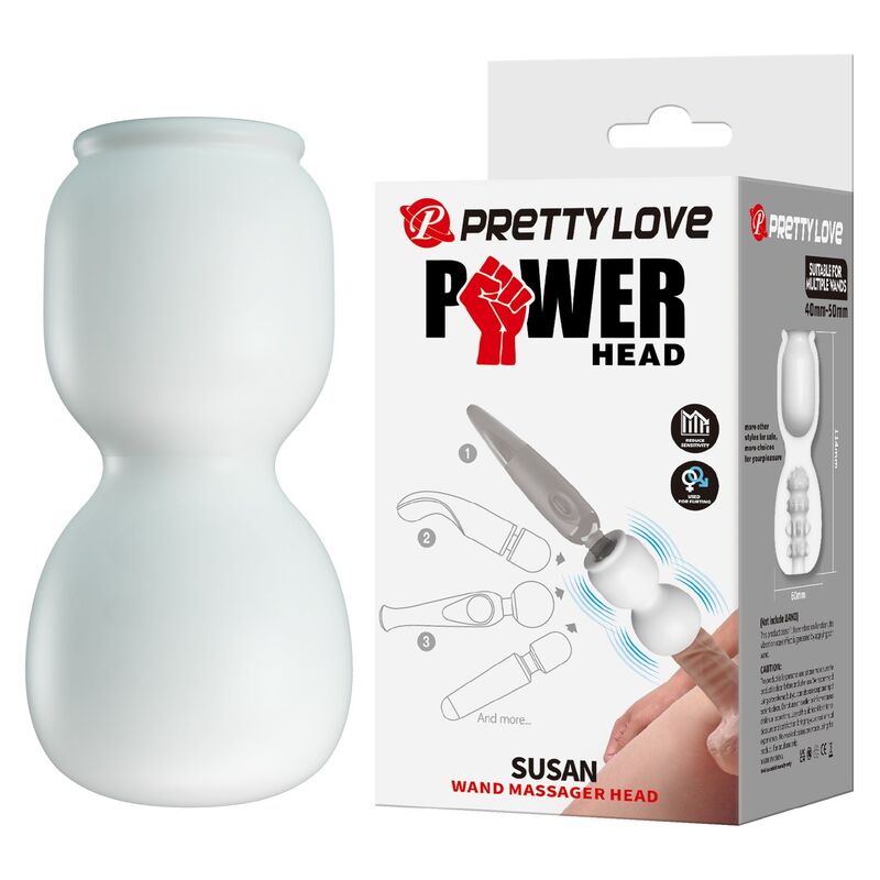 PRETTY LOVE – SUSAN POWER HEAD WAND MASSAGEAUFSATZ Ø 6,5 CM