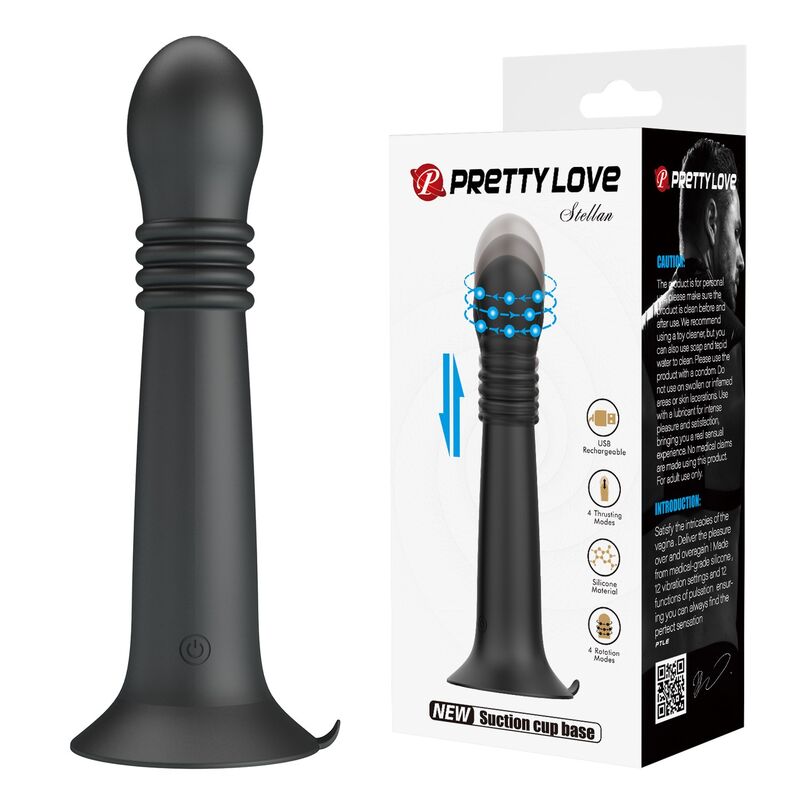 PRETTY LOVE - STELLA USB-AUFLADBARER ROTIERENDER UND STOSS-MASSAGEGERÄT