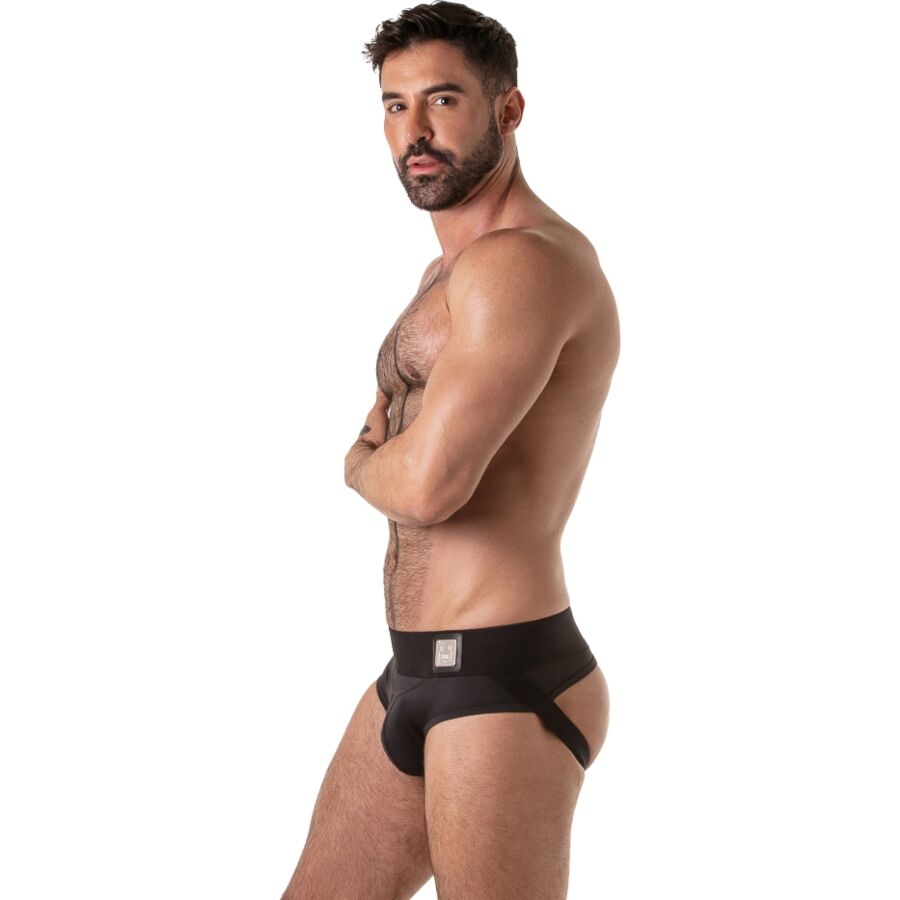 LOCKER GEAR - JOCKBRIEF MIT BREITEM BUND, SCHWARZ, L