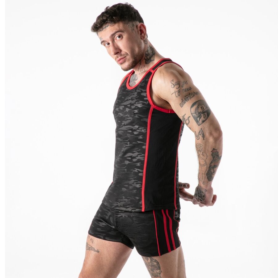 LOCKER GEAR - VOLLSTÄNDIGER MILITÄRZUGRIFF TANKTOP ROT L