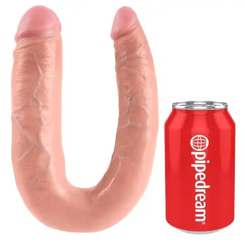 Doppelpenetrationsdildo 17,8 cm Natürlich